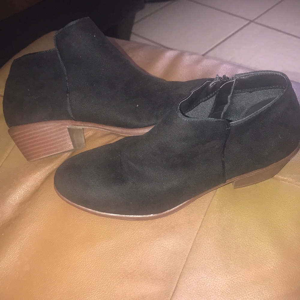 Black ankle boots